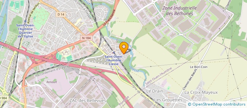 localisation de l'entreprise HARMONY INVEST  SAINT-OUEN-L'AUMONE