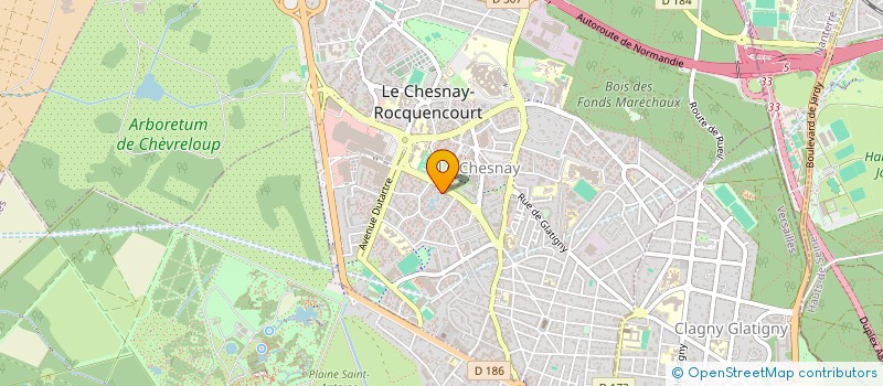 localisation de l'entreprise HARMONY PATRIMOINE  LE CHESNAY-ROCQUENCOURT