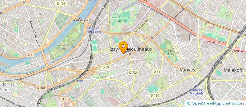 localisation de l'entreprise HARMONYCK à ISSY-LES-MOULINEAUX