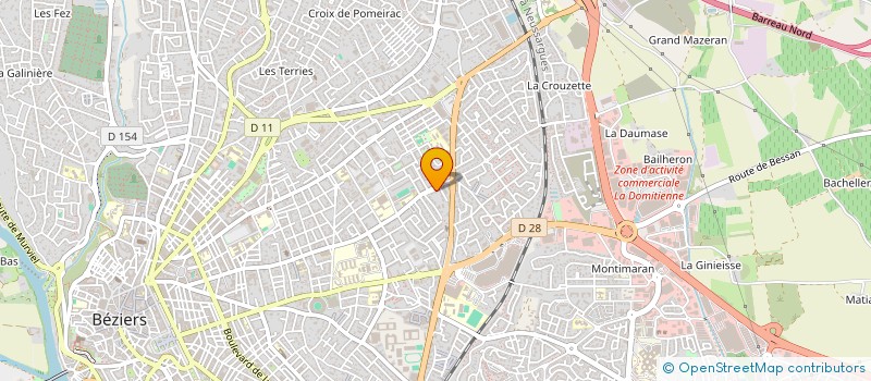 localisation de l'entreprise HARMONYS L'ART DU MIEUX ETRE  BEZIERS