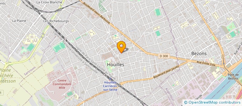 localisation de l'entreprise HARMOPRINT  HOUILLES