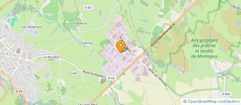 localisation de l'entreprise HARMOVY  MORNANT