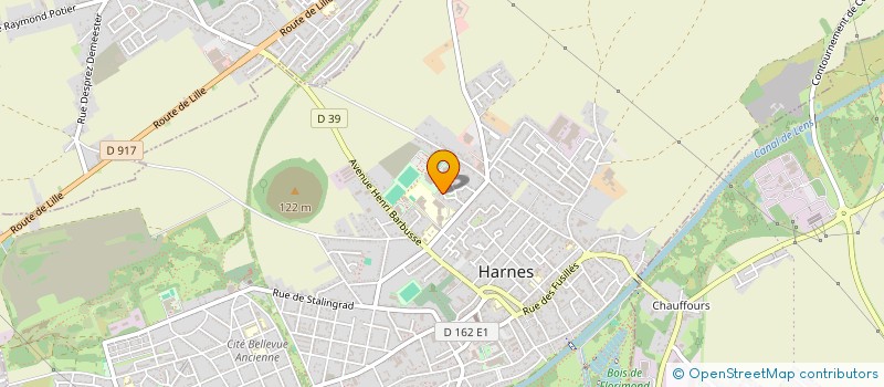 localisation de l'entreprise HARNES EQUIPEMENTS SERVICES à HARNES