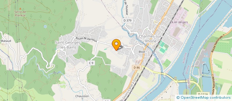 localisation de l'entreprise HARO FROID ET CLIMATISATION  SAINT-GEORGES-LES-BAINS