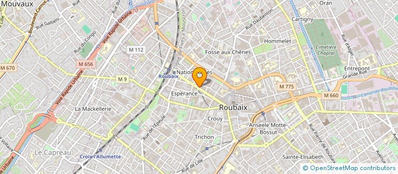 localisation de l'entreprise HAROLD'S FOOD AND COFFEE  ROUBAIX