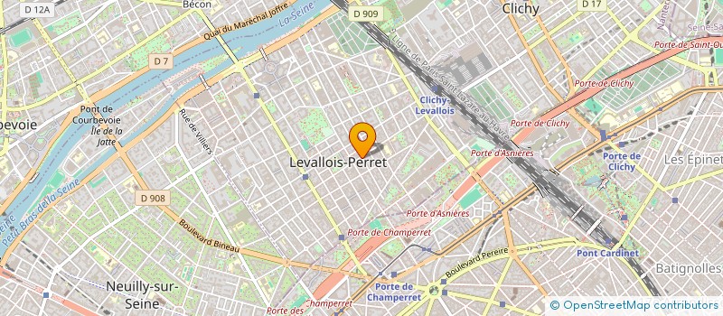 localisation de l'entreprise HAROLD SARL à LEVALLOIS PERRET