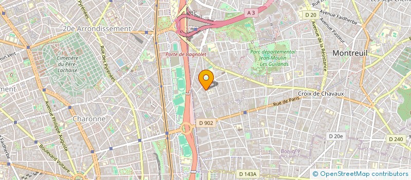localisation de l'entreprise HAROON à BAGNOLET