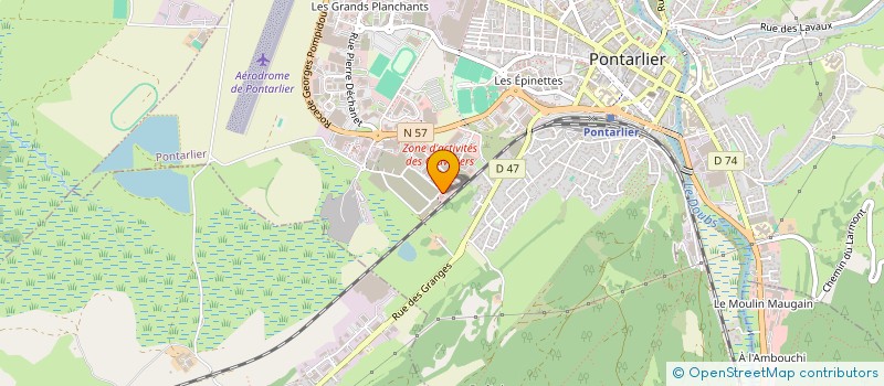 localisation de l'entreprise HAROS à PONTARLIER