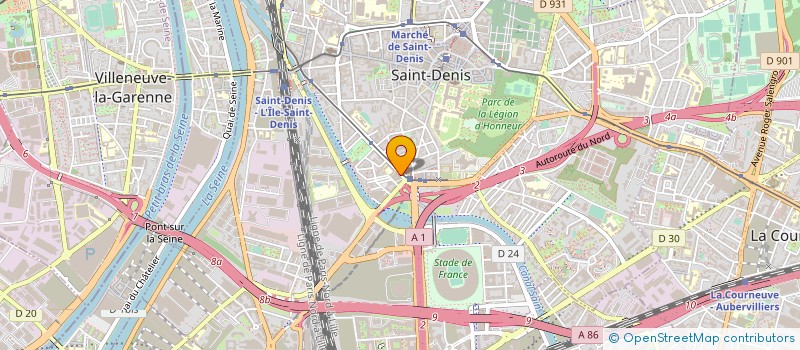 localisation de l'entreprise HAROUSSI FRERE à SAINT-DENIS