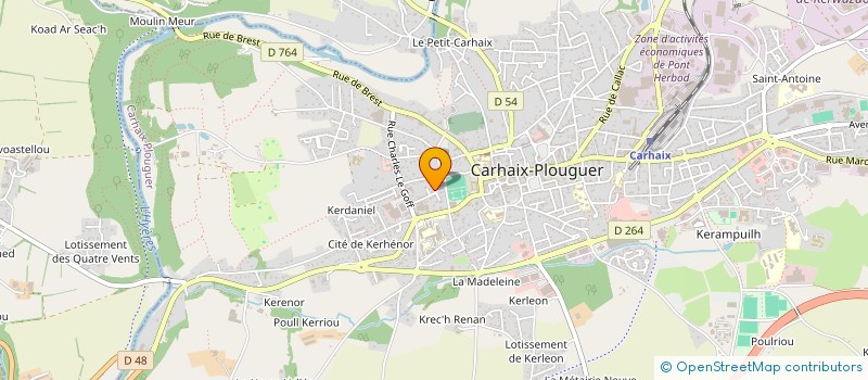 localisation de l'entreprise HARP à CARHAIX-PLOUGUER