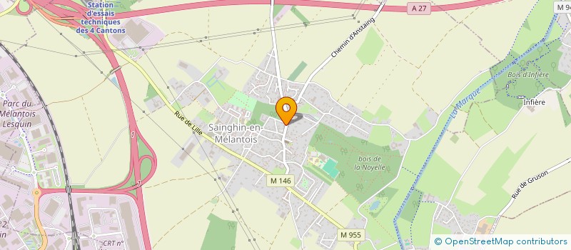 localisation de l'entreprise HARPAG à SAINGHIN-EN-MELANTOIS