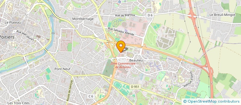 localisation de l'entreprise HARPE RESTAURANTS à POITIERS