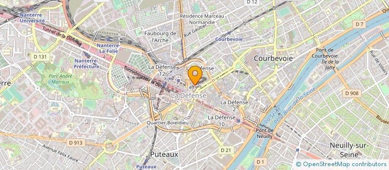 localisation de l'entreprise HARPEGE à COURBEVOIE