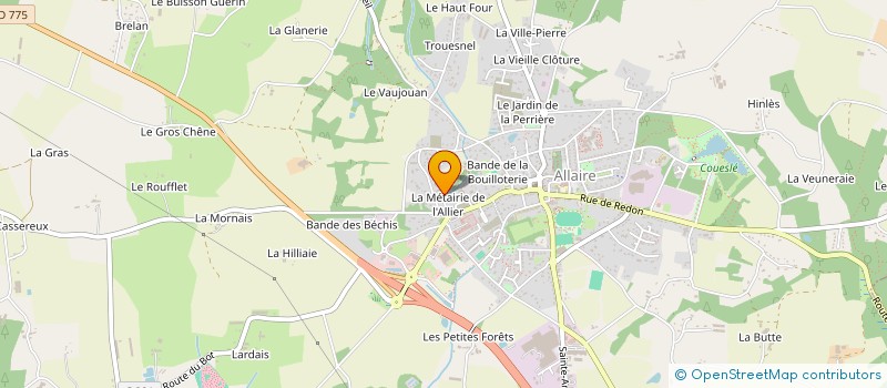localisation de l'entreprise HARPEGE RH à ALLAIRE