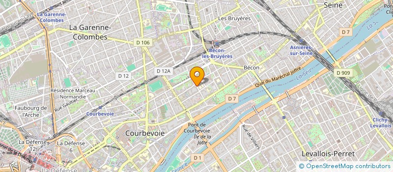 localisation de l'entreprise HARPEL à COURBEVOIE