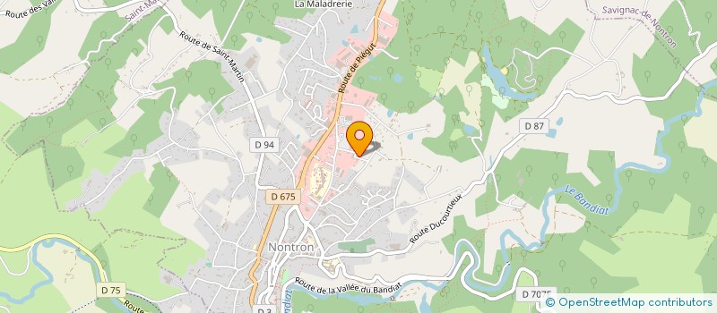 localisation de l'entreprise HARPER  NONTRON