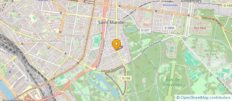 localisation de l'entreprise HARPER à SAINT-MANDE