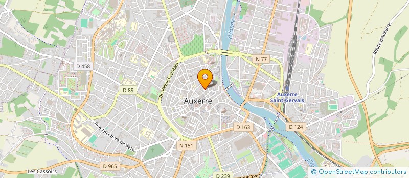 localisation de l'entreprise HARPES à AUXERRE