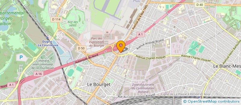 localisation de l'entreprise HARPIE GCT à LE BLANC-MESNIL