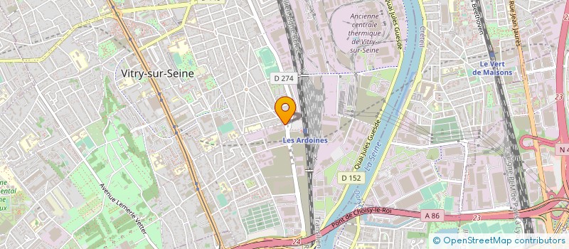 localisation de l'entreprise HARPIO à VITRY-SUR-SEINE