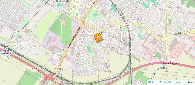 localisation de l'entreprise HARRAP OVERSEAS  REIMS