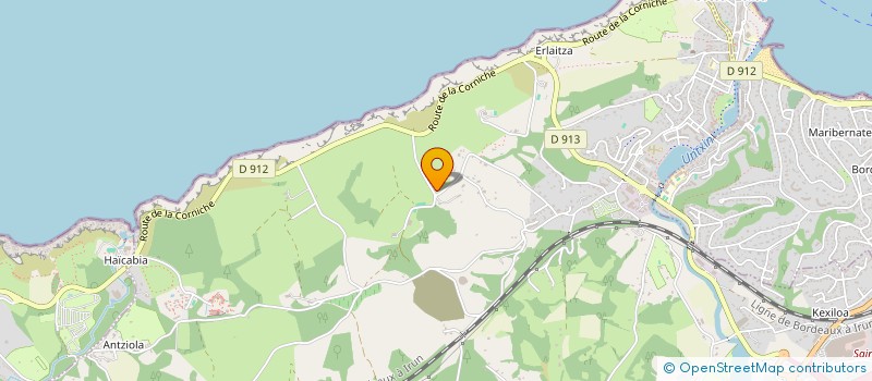 localisation de l'entreprise HARREMANA  URRUGNE