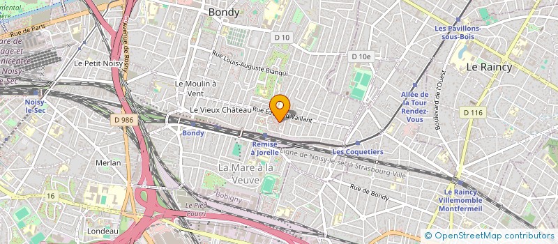 localisation de l'entreprise HARRI PERFORMANCE  BONDY