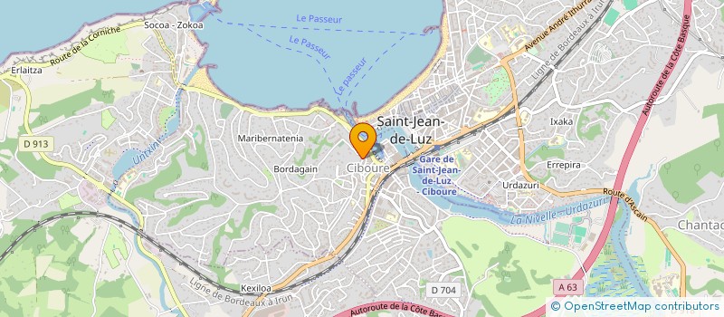 localisation de l'entreprise HARRIA  CIBOURE