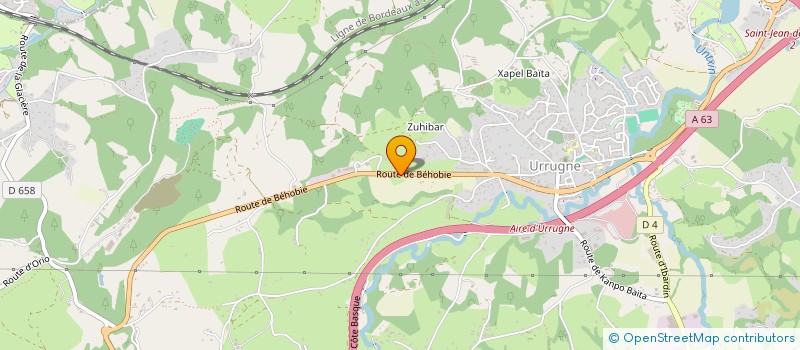 localisation de l'entreprise HARRIA HOLDING à URRUGNE