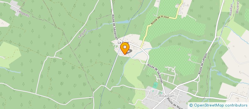 localisation de l'entreprise HARRIBEY JB-CAUSSARIEU P-PAGES  ROAILLAN