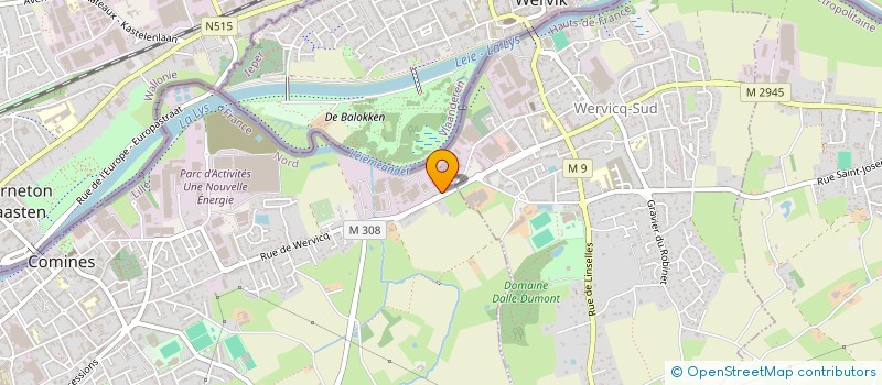 localisation de l'entreprise HARROW DIFFUSION  WERVICQ-SUD