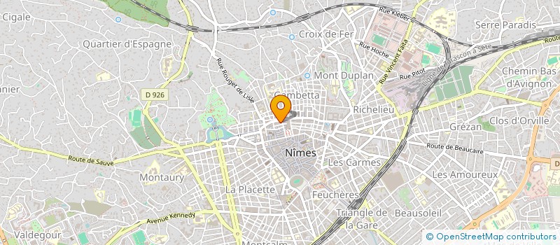 localisation de l'entreprise HARRY  NIMES