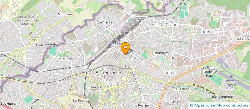 localisation de l'entreprise HARRY BRO à ANNEMASSE