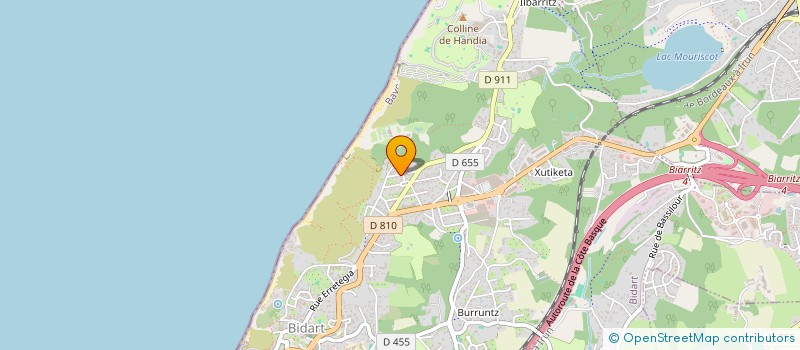 localisation de l'entreprise HARRY & CIEINTERNATIONAL  BIDART