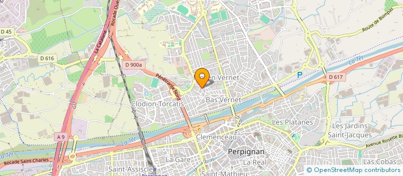 localisation de l'entreprise HARRY. D  PERPIGNAN