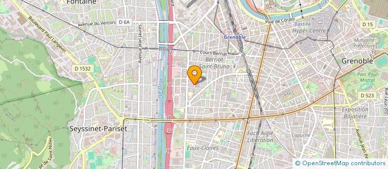 localisation de l'entreprise HARRY'S.B.  GRENOBLE