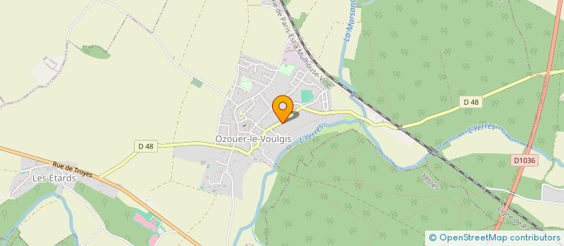 localisation de l'entreprise HARRY- TRANS  OZOUER-LE-VOULGIS