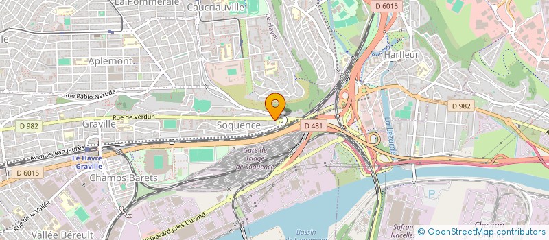 localisation de l'entreprise HART à LE HAVRE