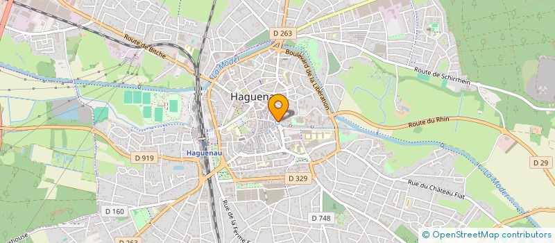 localisation de l'entreprise HARTER - FREYSS à HAGUENAU