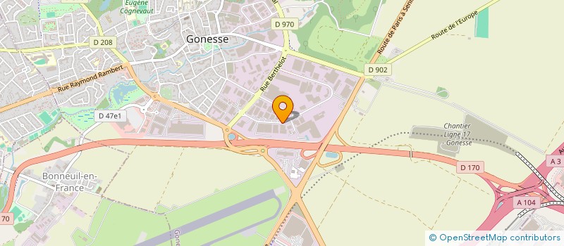 localisation de l'entreprise HARTMAN FRANCE à GONESSE