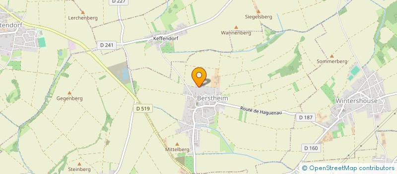 localisation de l'entreprise HARTMANN C ET R  BERSTHEIM