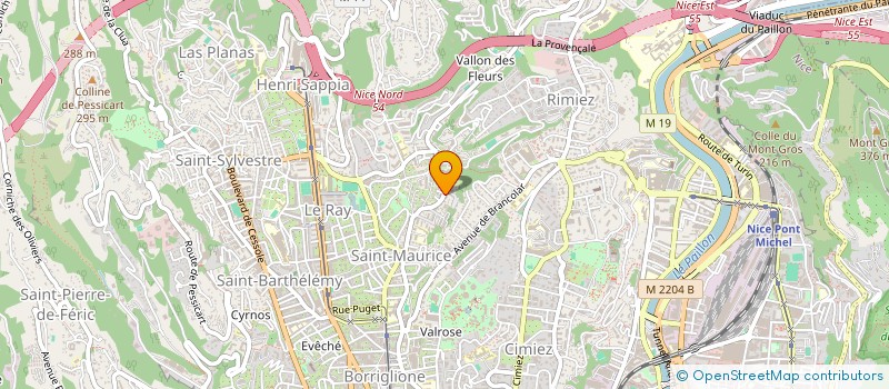 localisation de l'entreprise HARTMANN-SIRI à NICE