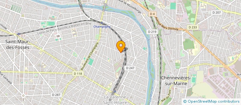 localisation de l'entreprise HARTU HOLDING à SAINT-MAUR-DES-FOSSES