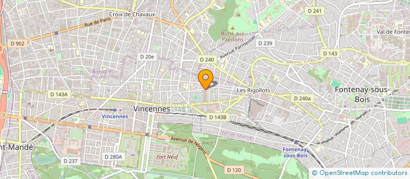 localisation de l'entreprise HARVEST INTERNATIONAL à VINCENNES