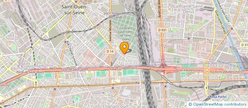 localisation de l'entreprise HARVIC à SAINT-OUEN-SUR-SEINE