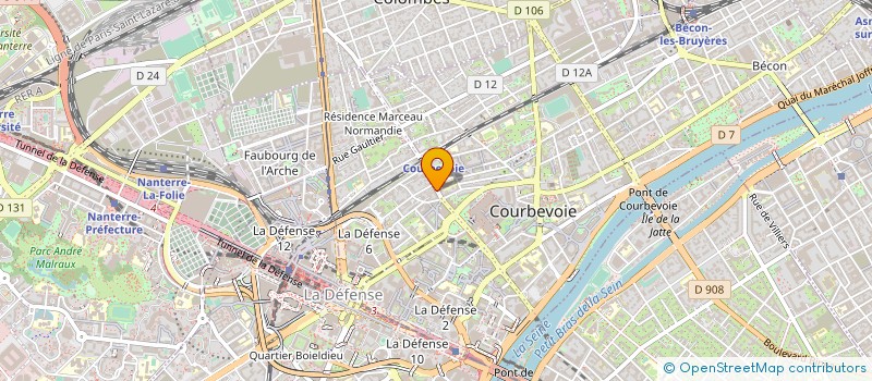 localisation de l'entreprise HAS à COURBEVOIE