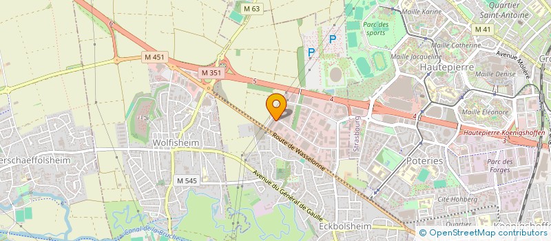 localisation de l'entreprise HAS  ECKBOLSHEIM