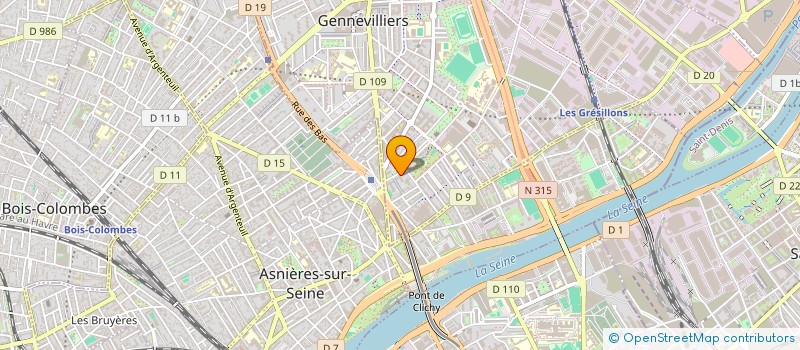 localisation de l'entreprise HAS  GENNEVILLIERS