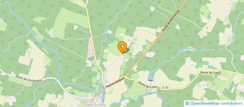 localisation de l'entreprise HAS  SAINT-JUSTIN