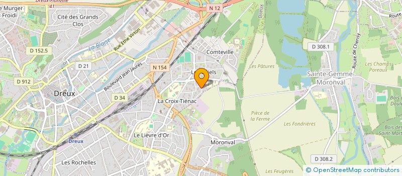localisation de l'entreprise HAS'TROK à DREUX